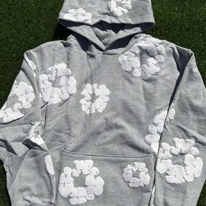 Denim Tears Gray And White Adult Large